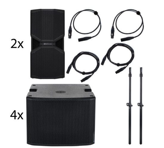 Pack enceintes Reevo 212/location paire caissons Db Technologies SUB918