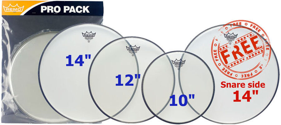 REMO Ambassador Clear 10" 12" 14" 14"