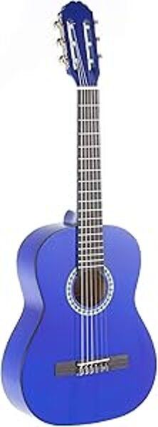 GEWA PURE Guitare Classique 1/2 Bleu Transparent